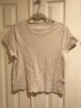 Waffle textured tee shirt